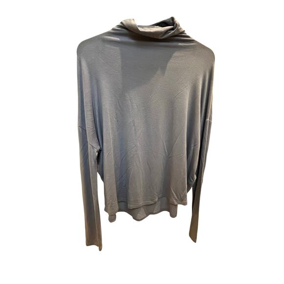 BABATON Soft Lavender Gray Draped Turtleneck Top – Size XS - Picture 4 of 7